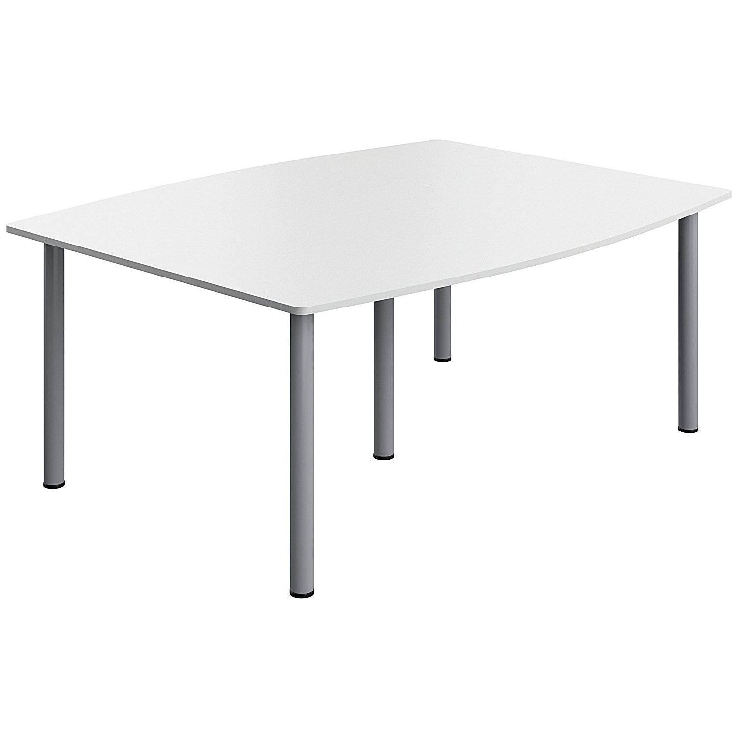 Serrion Pole Leg Barrel Shaped Table, 1800x1200mm, White Easy2Order : KF800285
