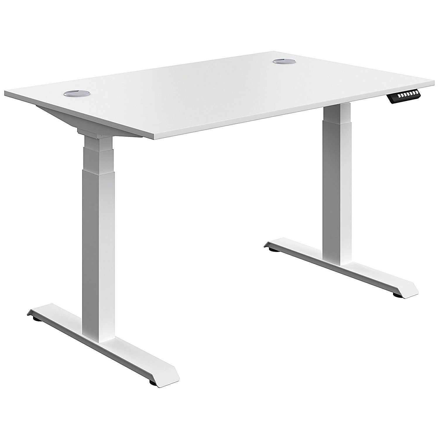 Serrion Dual Motor Sit-Stand Desk, White Leg, 1200mm, White Top Easy2Order : KF800336