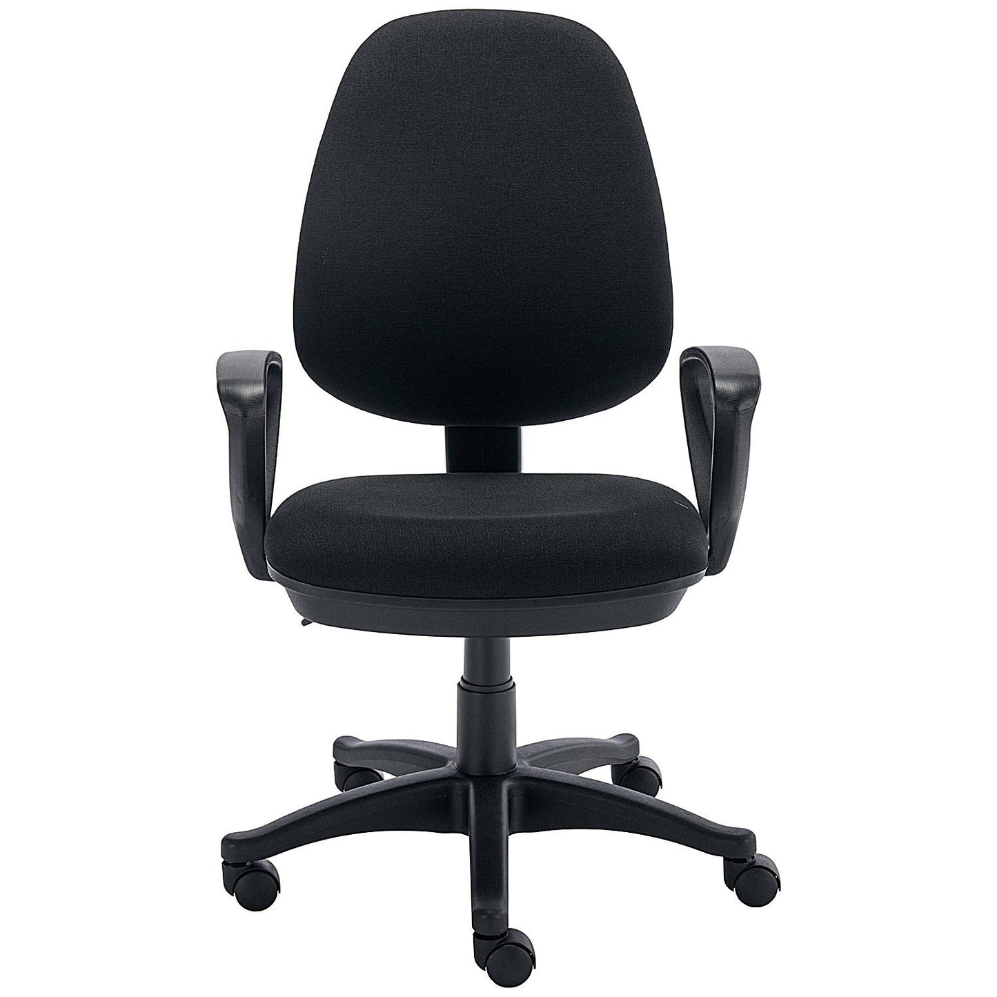 Two Lever Sheaf Operator Chair Black with Fixed Arms