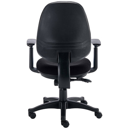 Two Lever Sheaf Operator Chair Black with Adjustable Arms Easy2Order : KF800372