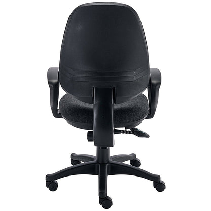 Two Lever Sheaf Operator Chair Charcoal with Fixed Arms Easy2Order : KF800373