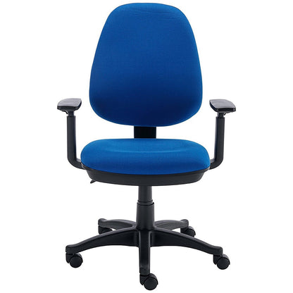 Two Lever Sheaf Operator Chair Royal Blue with Adjustable Arms