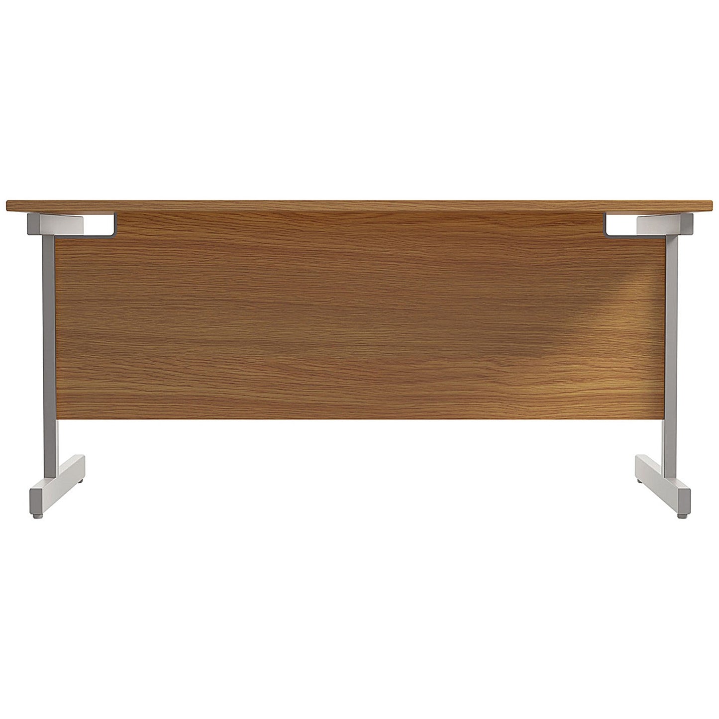 Jemini 1800mm Rectangular Desk, Silver Cantilever Leg, Oak