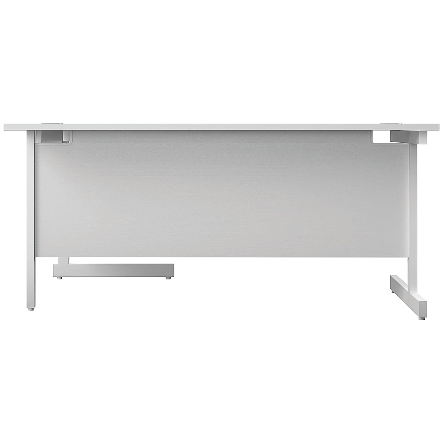First 1800mm Corner Desk, Right Hand, White Cantilever Legs, White