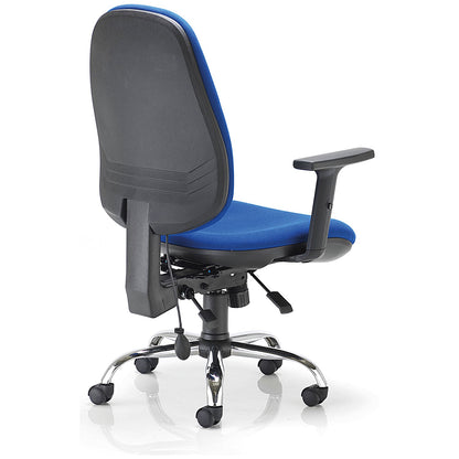 Arista Aire High Back Ergonomic Operator Chair, Blue