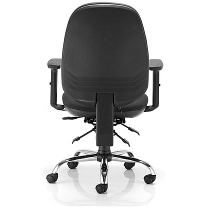 Arista Aire High Back Ergonomic Operator Chair, Black