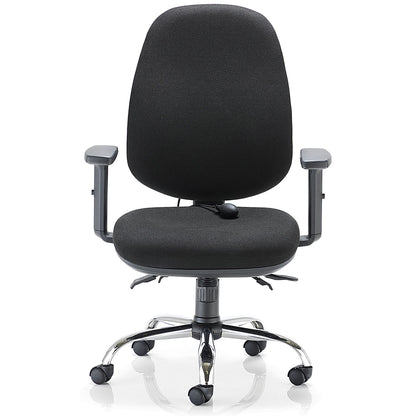 Arista Aire High Back Ergonomic Operator Chair, Black