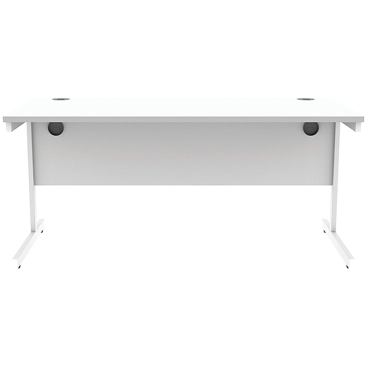 Astin 1200mm Rectangular Desk, White Cantilever Legs, White