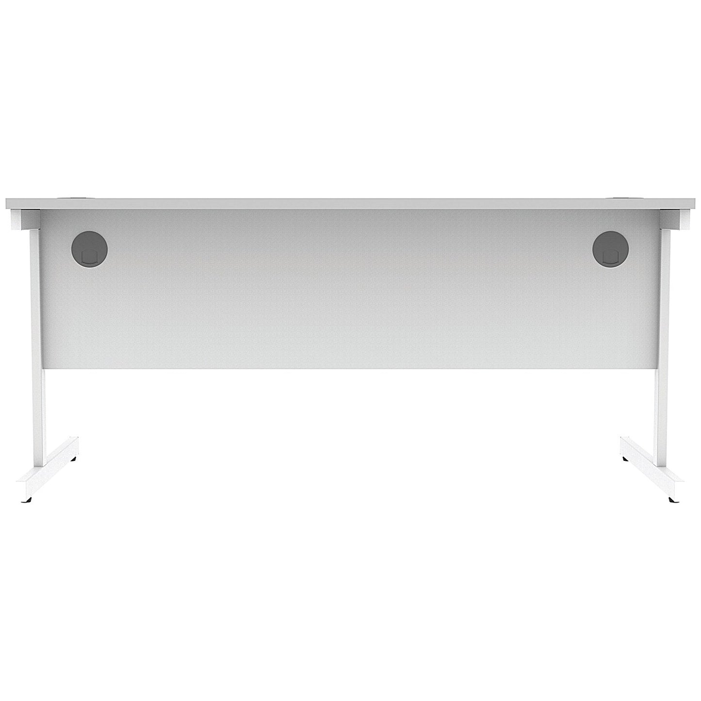 Astin 1200mm Rectangular Desk, White Cantilever Legs, White