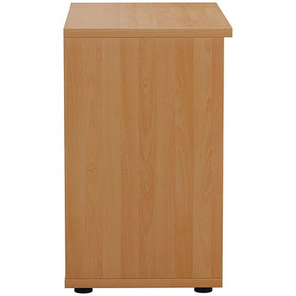First Desk High Bookcase, 1 Shelf, 730mm High, Beech