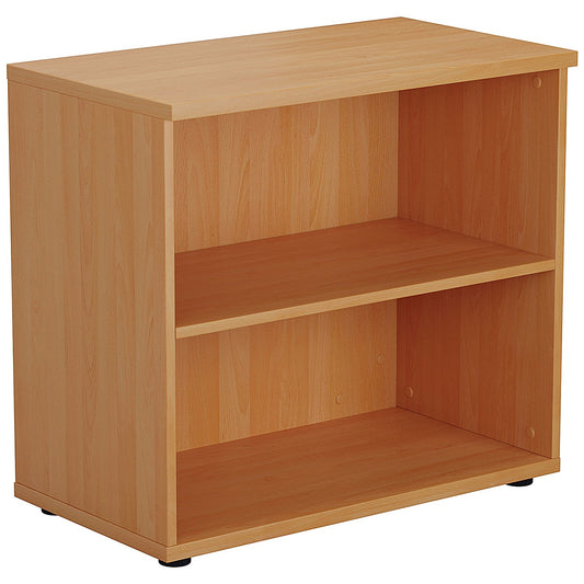 First Desk High Bookcase, 1 Shelf, 730mm High, Beech