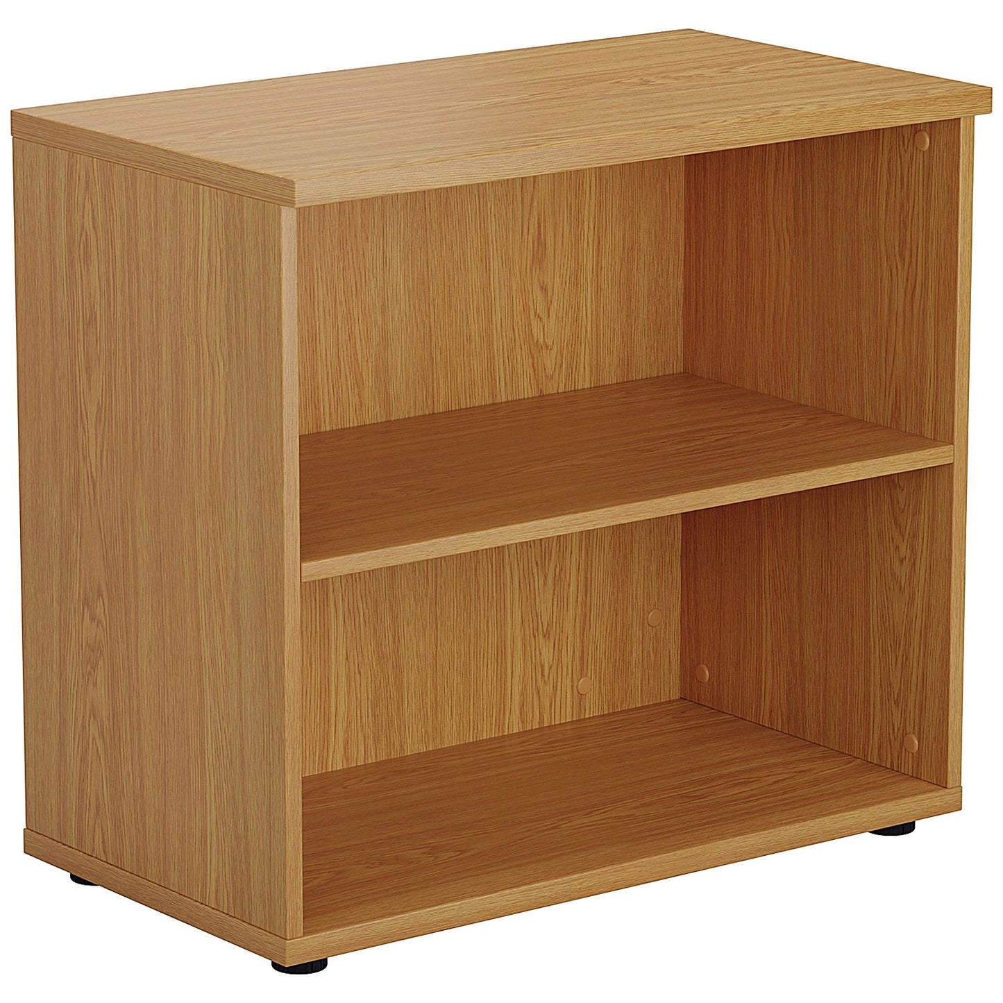 First Desk High Bookcase, 1 Shelf, 730mm High, Oak