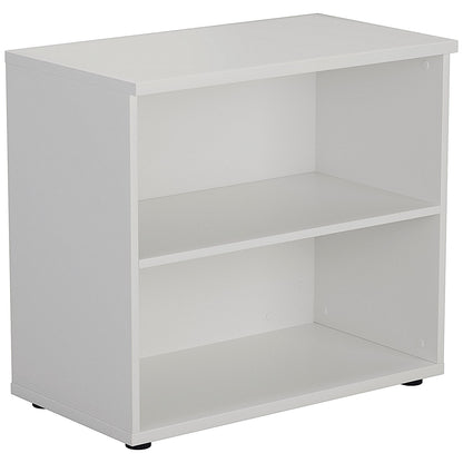 First Desk High Bookcase, 1 Shelf, 730mm High, White