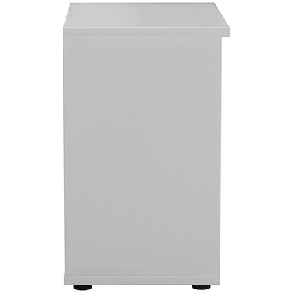 First Desk High Bookcase, 1 Shelf, 730mm High, White