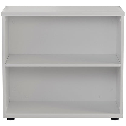 First Desk High Bookcase, 1 Shelf, 730mm High, White