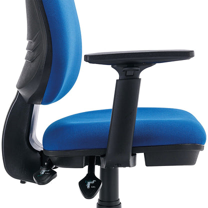 Astin Nesta Operator Chair with Adjustable Arms, Blue