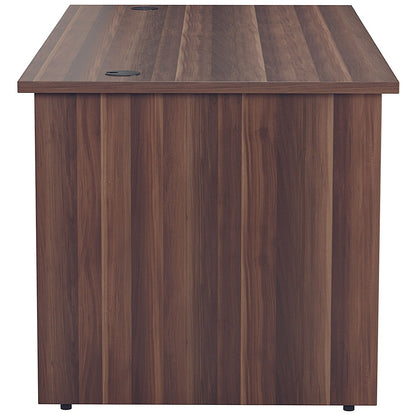 Jemini 1200mm Rectangular Desk, Panel End Leg, Walnut