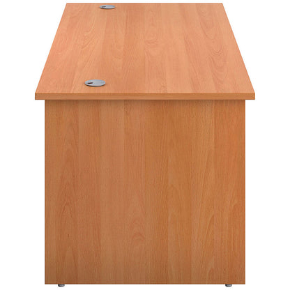 Jemini 1400mm Rectangular Desk, Panel End Leg, Beech