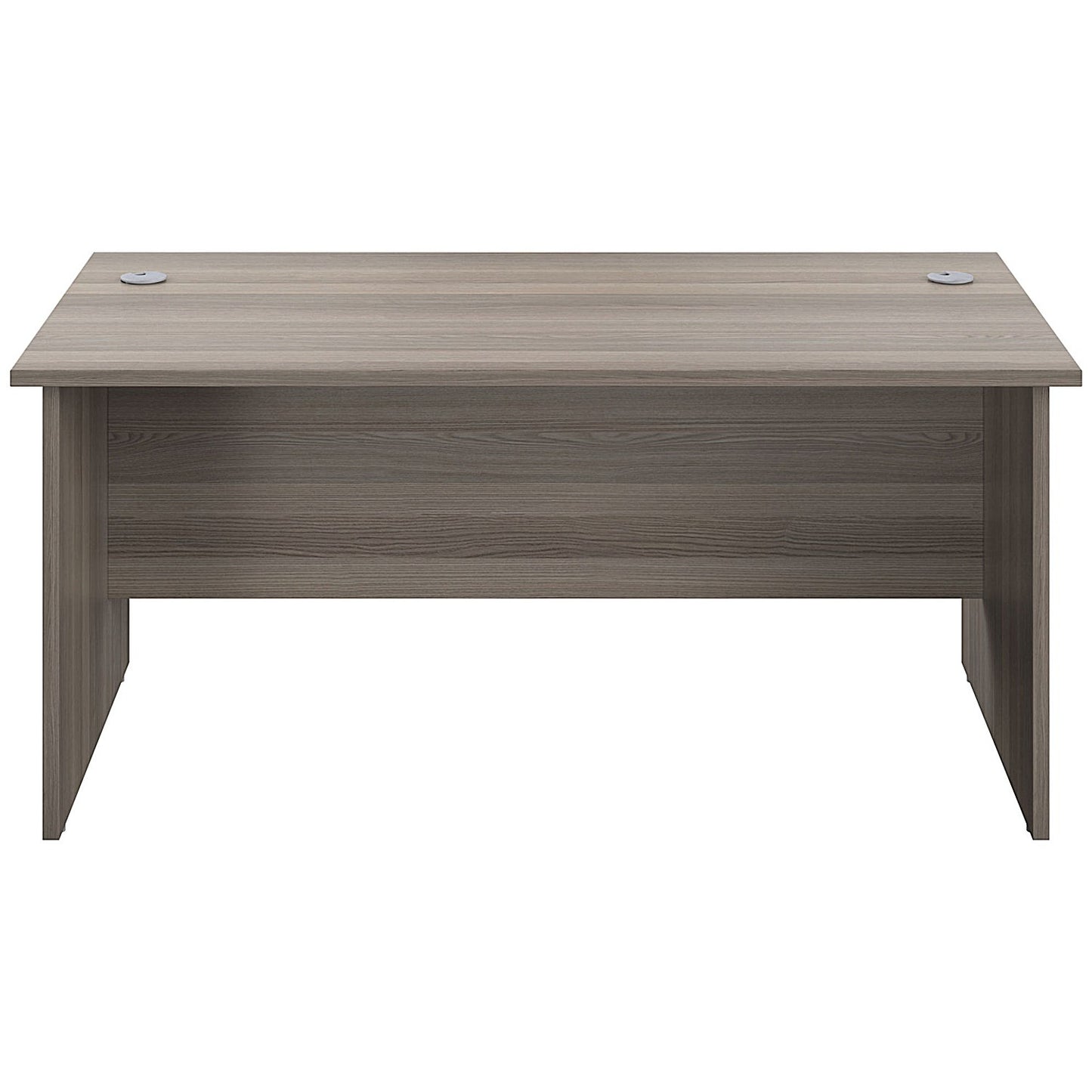 Jemini 1400mm Rectangular Desk, Panel End Leg, Grey Oak