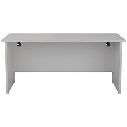 Jemini 1400mm Rectangular Desk, Panel End Leg, White