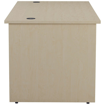 Jemini 1400mm Rectangular Desk, Panel End Leg, Maple