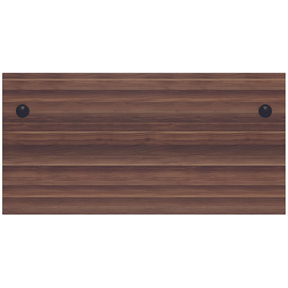 Jemini 1400mm Rectangular Desk, Panel End Leg, Walnut