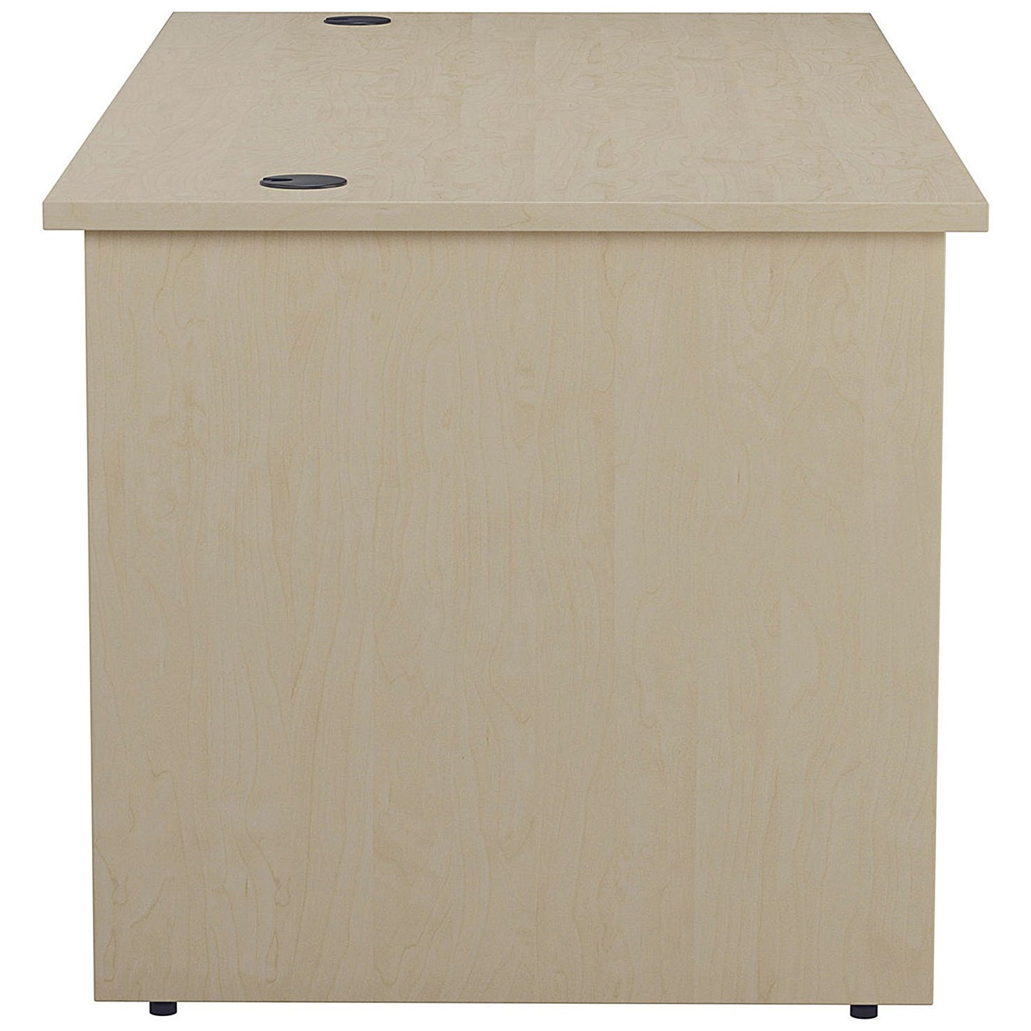 Jemini 1600mm Rectangular Desk, Panel End Leg, Maple