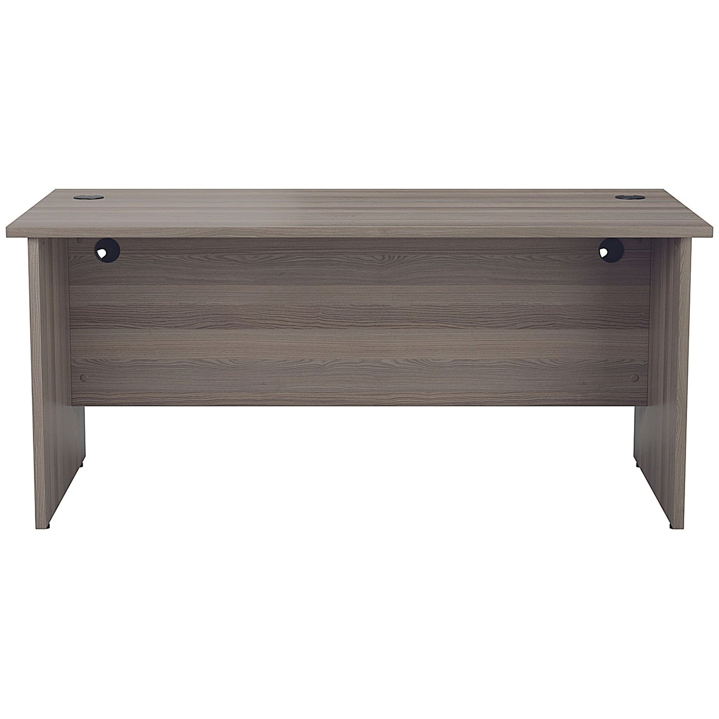 Jemini 1800mm Rectangular Desk, Panel End Leg, Grey Oak