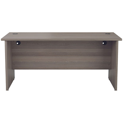 Jemini 1800mm Rectangular Desk, Panel End Leg, Grey Oak