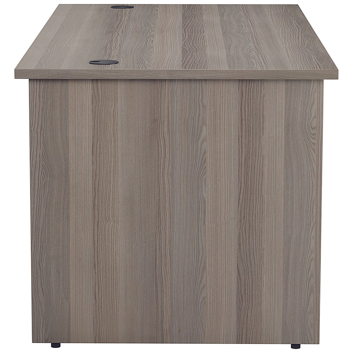 Jemini 1800mm Rectangular Desk, Panel End Leg, Grey Oak
