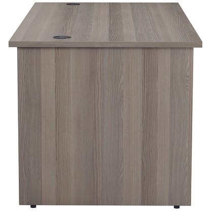 Jemini 1800mm Rectangular Desk, Panel End Leg, Grey Oak