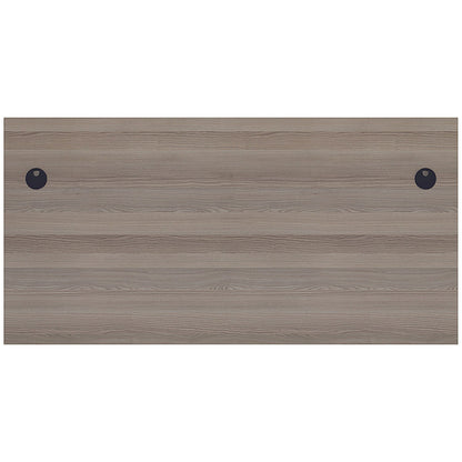 Jemini 1800mm Rectangular Desk, Panel End Leg, Grey Oak