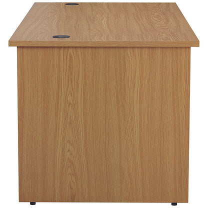 Jemini 1800mm Rectangular Desk, Panel End Leg, Oak
