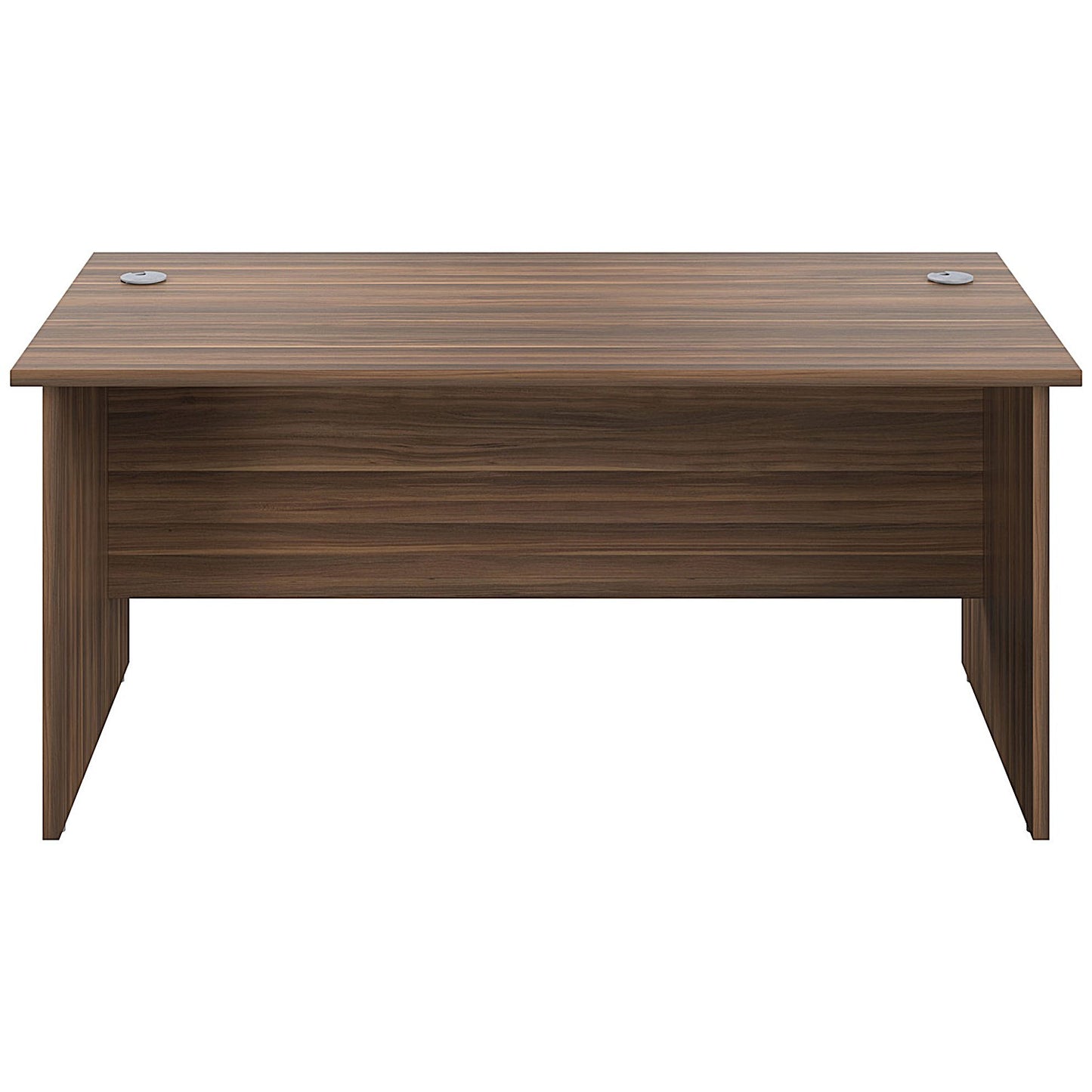 Jemini 1800mm Rectangular Desk, Panel End Leg, Walnut