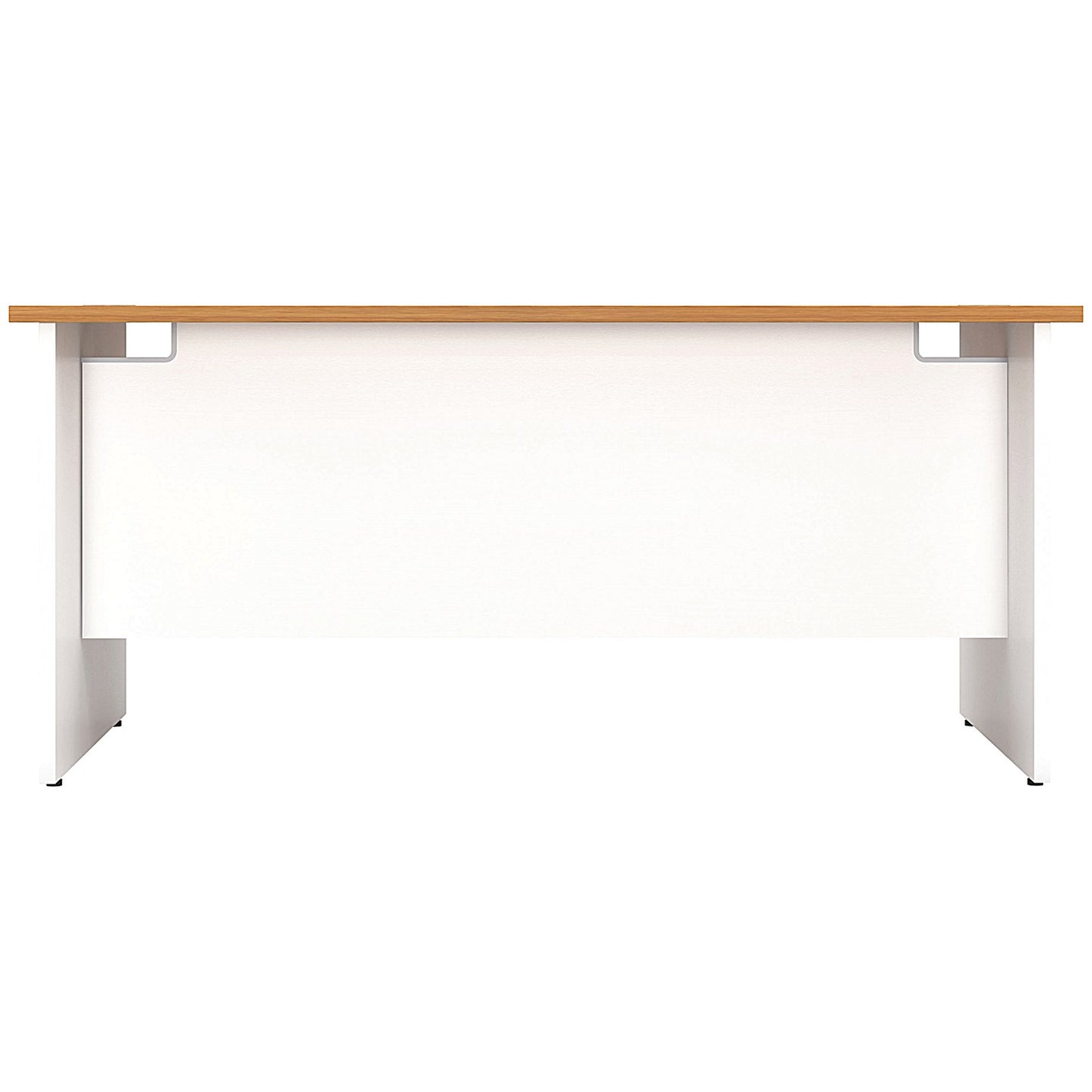 Jemini Two-Tone 1400mm Rectangular Desk, Panel End Leg, Oak & White