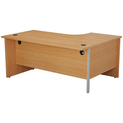 Jemini 1600mm Corner Desk, Left Hand, Panel End Leg, Beech