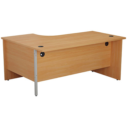 Jemini 1600mm Corner Desk, Right Hand, Panel End Leg, Beech