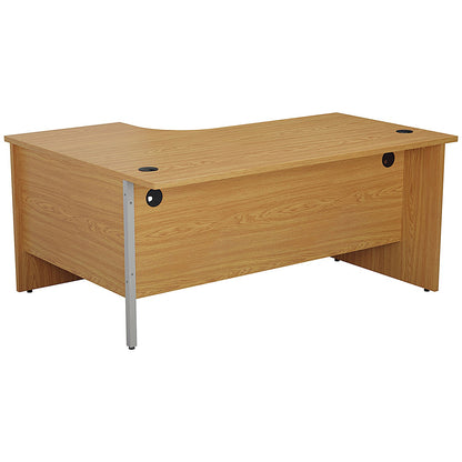 Jemini 1600mm Corner Desk, Right Hand, Panel End Leg, Oak