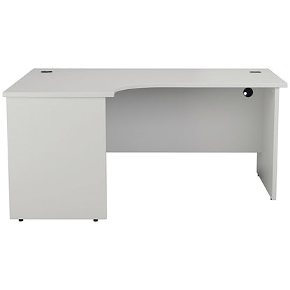 Jemini 1800mm Corner Desk, Left Hand, Panel End Leg, White