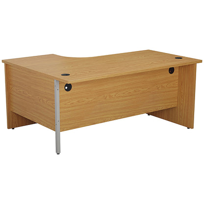Jemini 1800mm Corner Desk, Right Hand, Panel End Leg, Oak