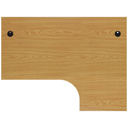 Jemini 1800mm Corner Desk, Right Hand, Panel End Leg, Oak