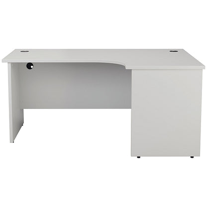 Jemini 1800mm Corner Desk, Right Hand, Panel End Leg, White