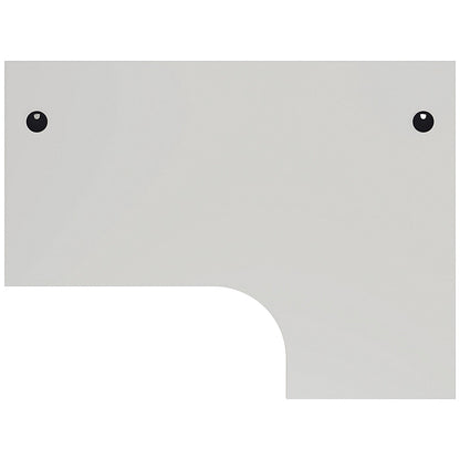 Jemini 1800mm Corner Desk, Right Hand, Panel End Leg, White