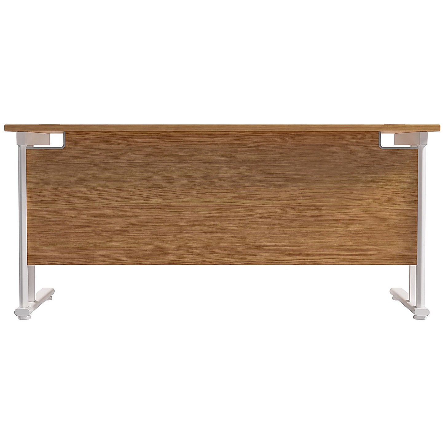 Jemini 1800mm Rectangular Desk, White Cantilever Leg, Oak