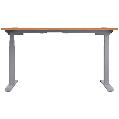 Jemini Sit-Stand Desk, Silver Leg, 1200mm, Beech Top