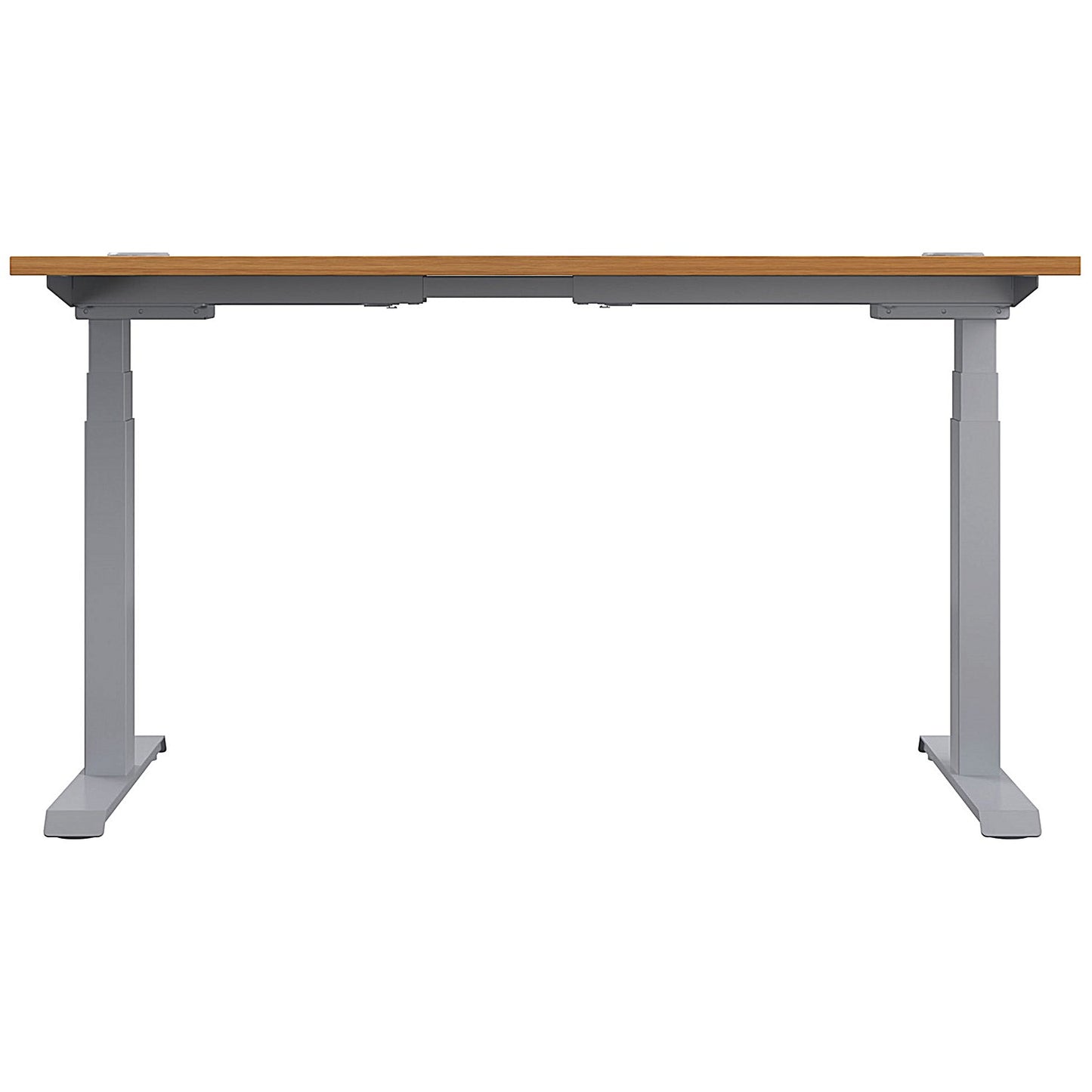 Jemini Sit-Stand Desk, Silver Leg, 1200mm, Oak Top