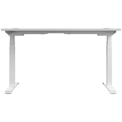 Jemini Sit-Stand Desk, White Leg, 1200mm, White Top
