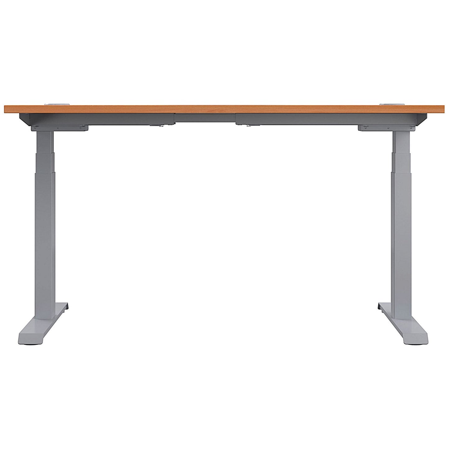 Jemini Sit-Stand Desk, Silver Leg, 1400mm, Beech Top