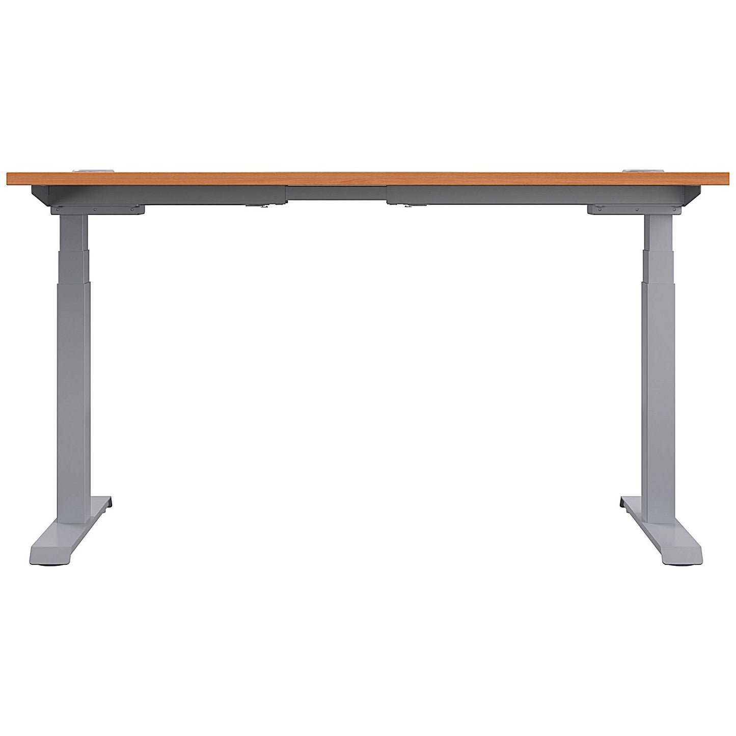 Jemini Sit-Stand Desk, Silver Leg, 1600mm, Beech Top