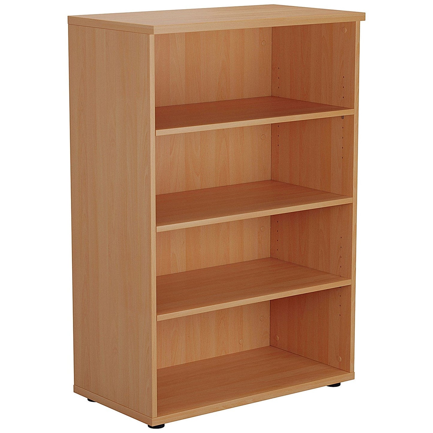 Jemini Medium Wooden Bookcase, 3 Shelves, 1200mm High, Beech Easy2Order : KF810216